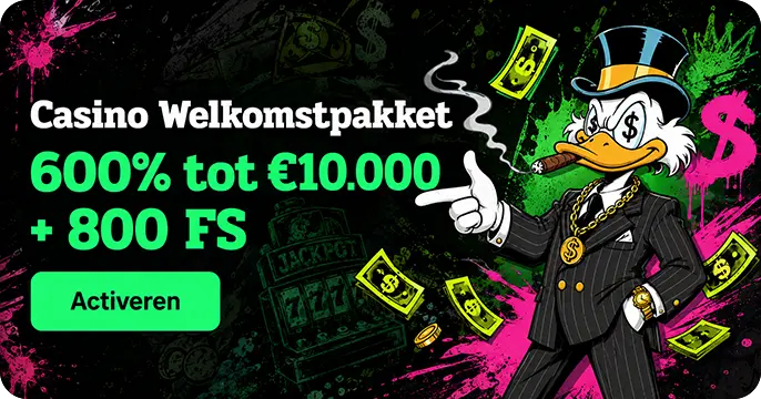 Casho.Bet welkomstpakket 600% tot €10.000 + 800 FS